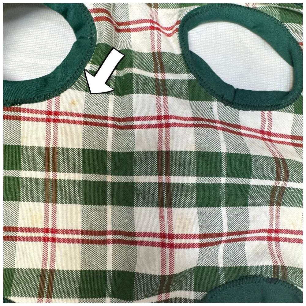 Purse Puppy Small Dog Open Carrier Sling Hand Carry Green Plaid for 4-8 lbs USA